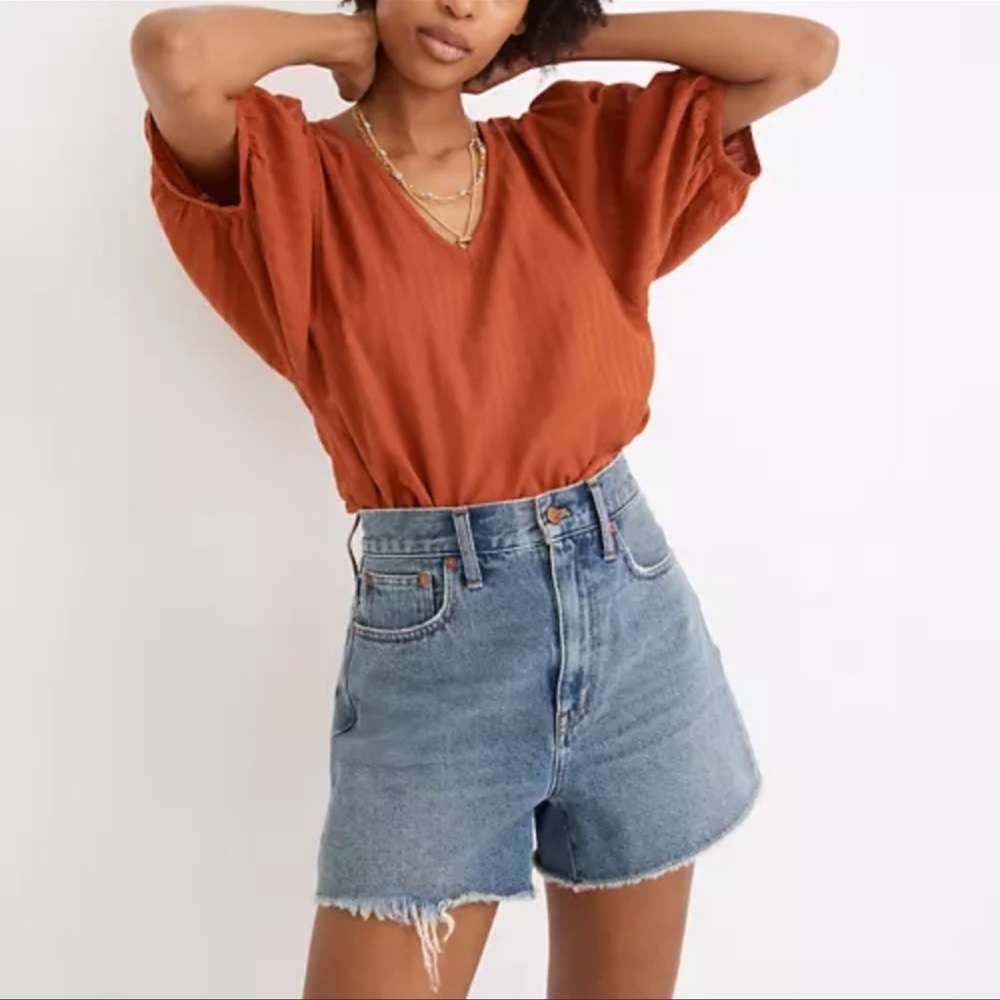 Madewell The Momjean Short in Burdette Wash Size 28